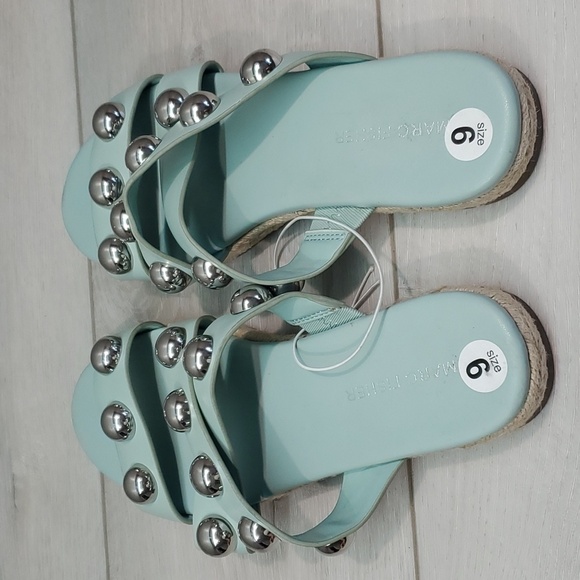 Marc Fisher Women Prisca Espadrille Leather Sandals platform shoes sz 6M - Picture 6 of 12